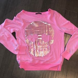 Wildfox skull sweatshirt ** retailing in white on Amazon for 160 right now**